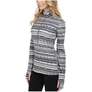 Nike dri fit Black and White Patterned top XS